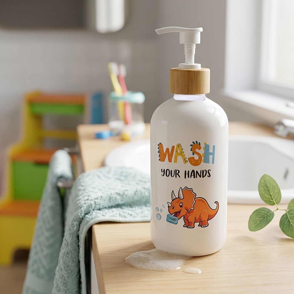 Soap Dispenser Pump - Bathroom Soap Dispenser, Dinosaur Plastic Dish