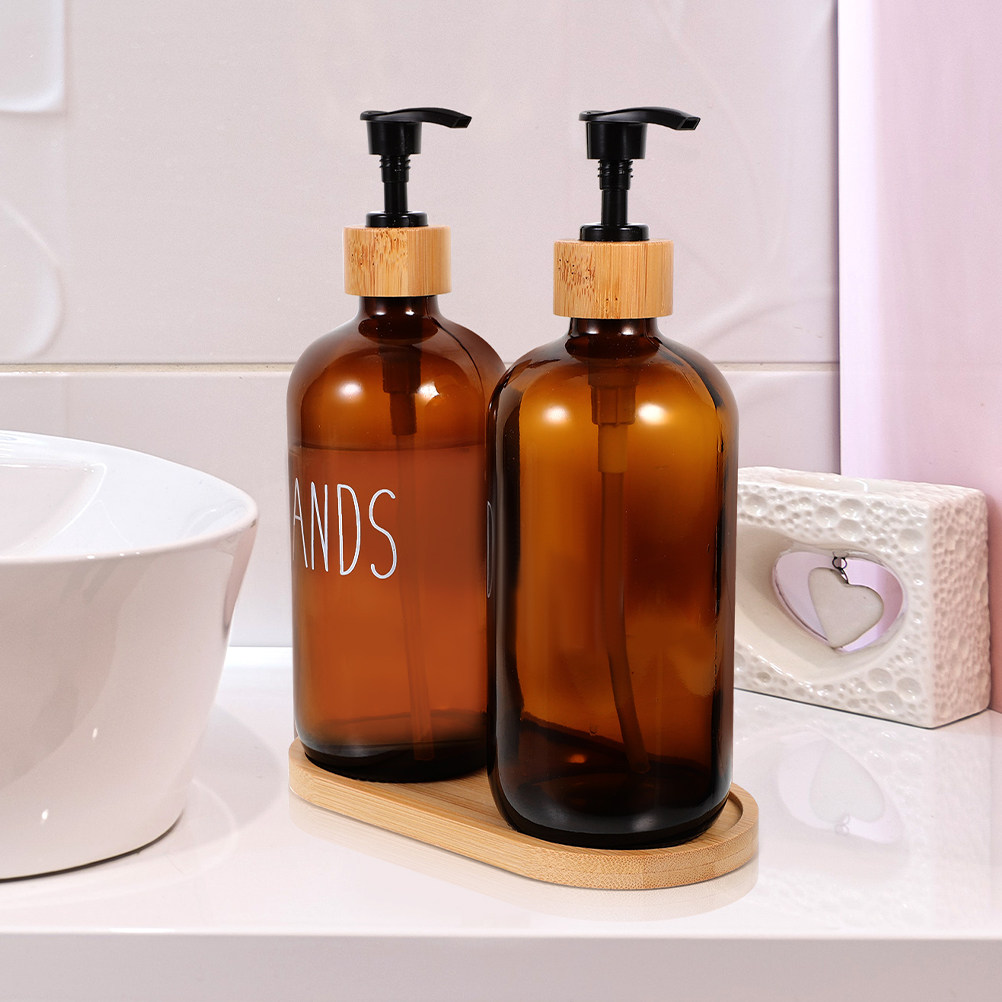 Soap Dispenser Pump - 500Ml Refillable Glass Soap Dispenser for