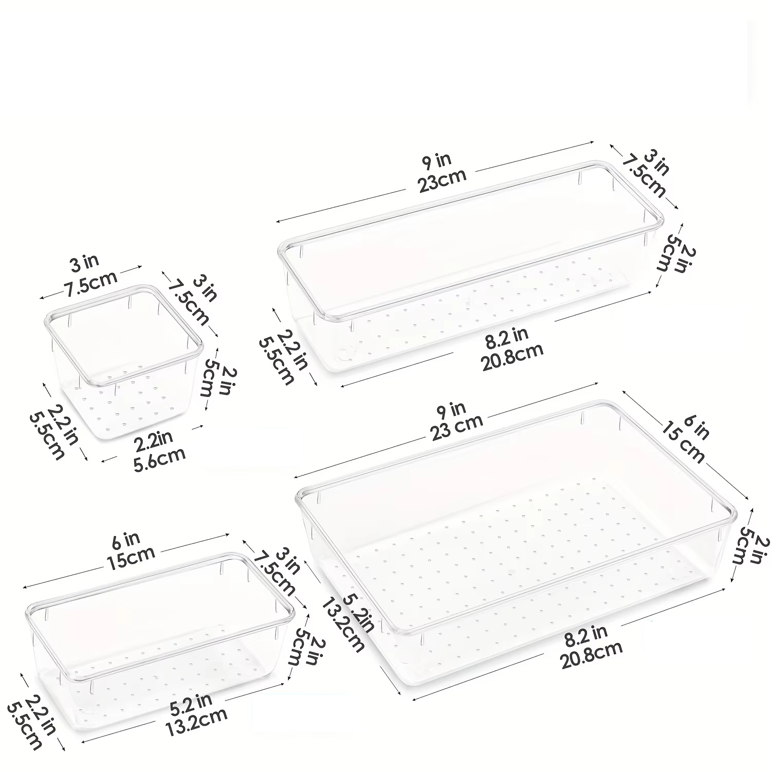 6/9/12Pack Drawer Organizers C - огляд і ціна Home Bathroom Tub
