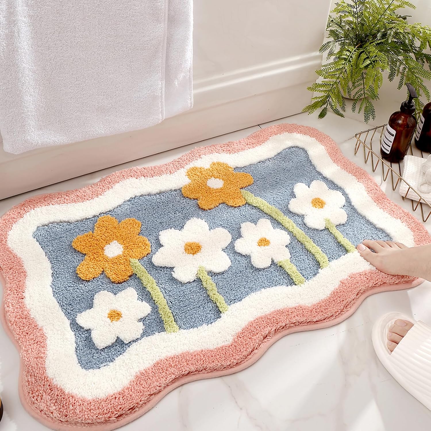 Bath Mat Non Slip Soft Faux Wo - огляд і ціна Home Bathroom Tub