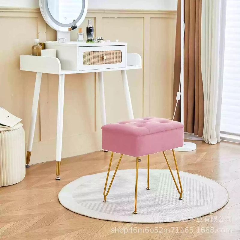 Modern Soft Vanity Stool Ottom - огляд і ціна Home Living Bathroom Vanity