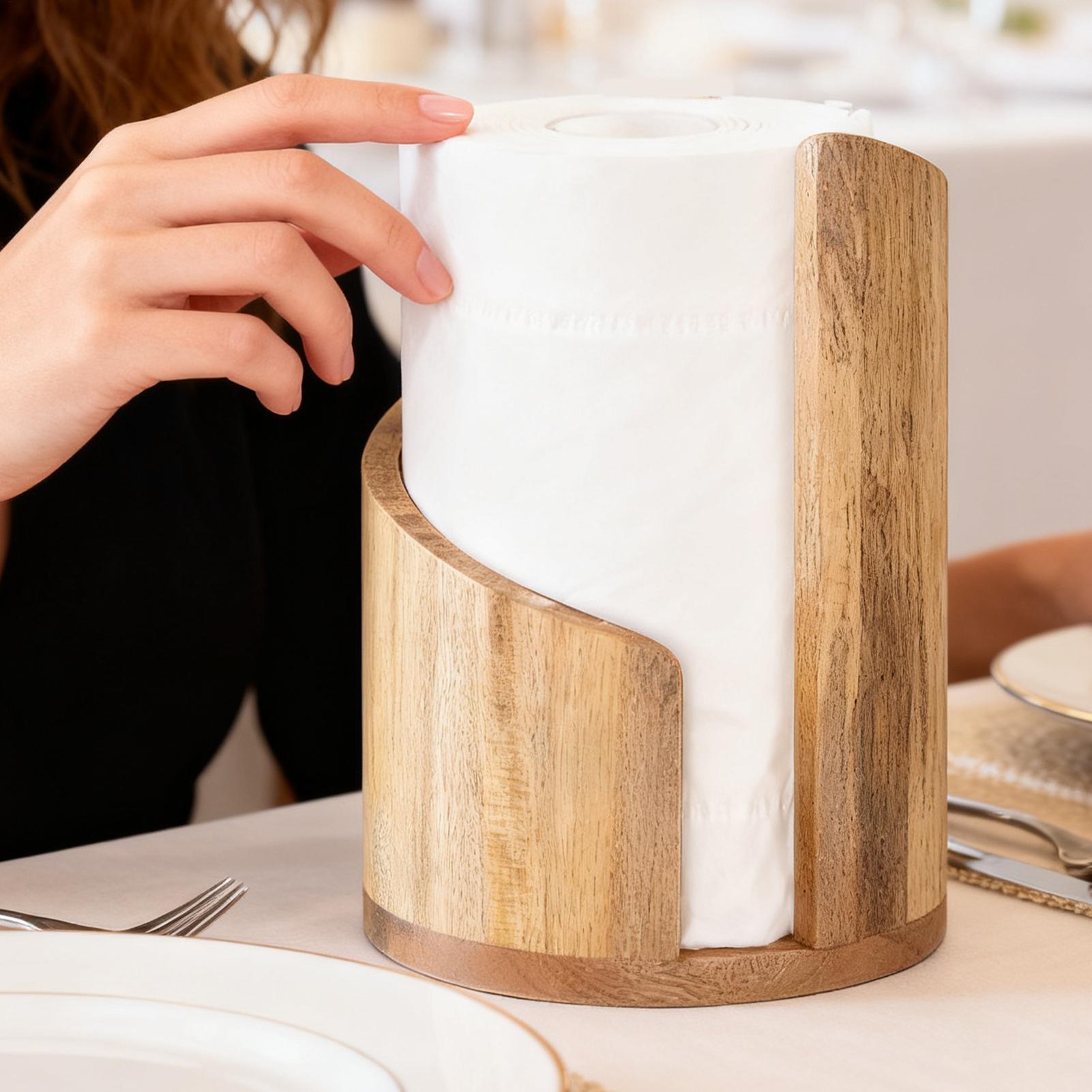 Wood Paper Towel Holder Farmho - огляд і ціна Home Bathroom Paper Towel Dispenser