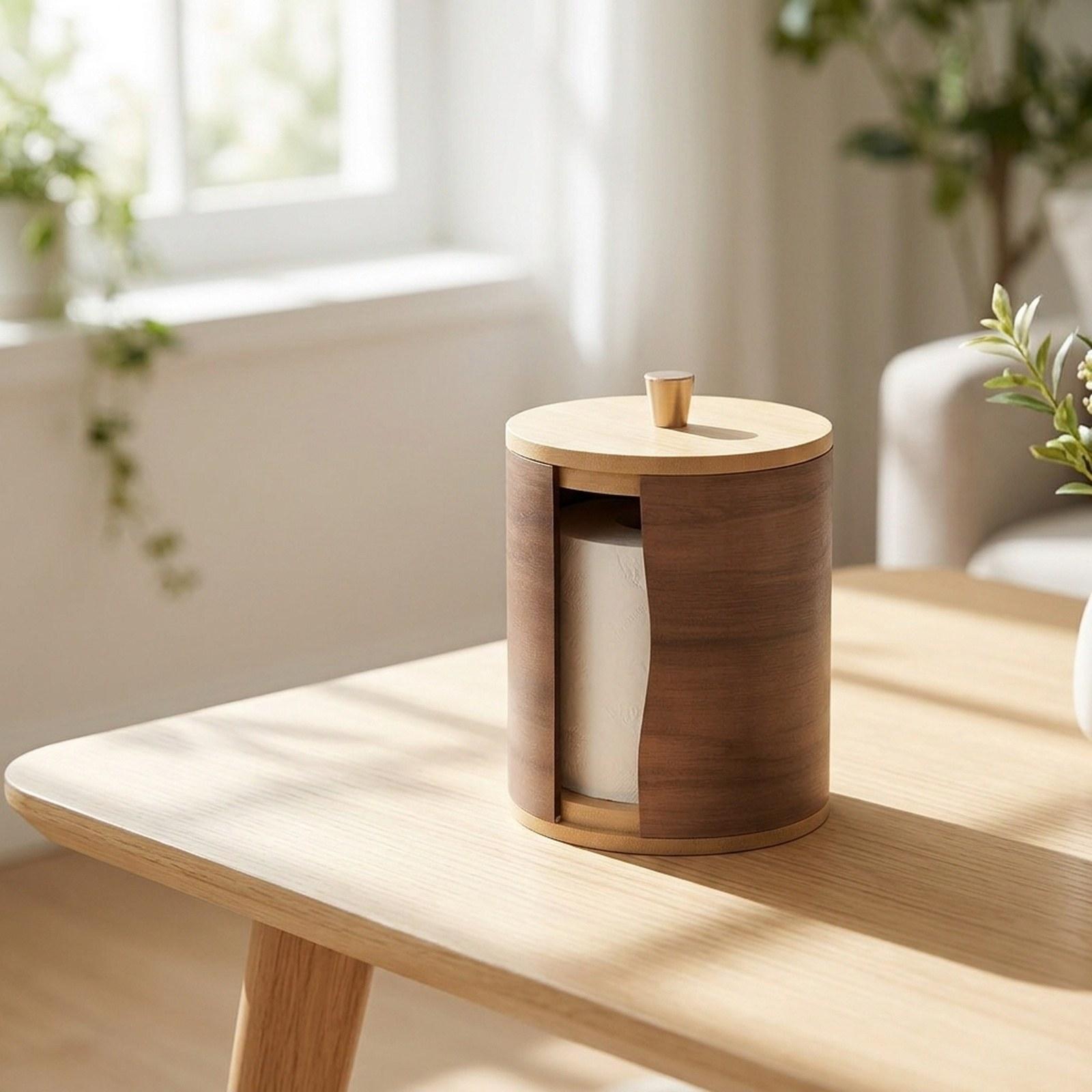 Paper Towel Holder with Walnut - огляд і ціна Home Bathroom Paper Towel Dispenser