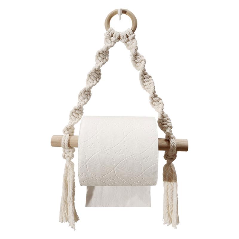 Hand Woven Wooden Toilet Paper - огляд і ціна Home Bathroom Paper Towel Dispenser