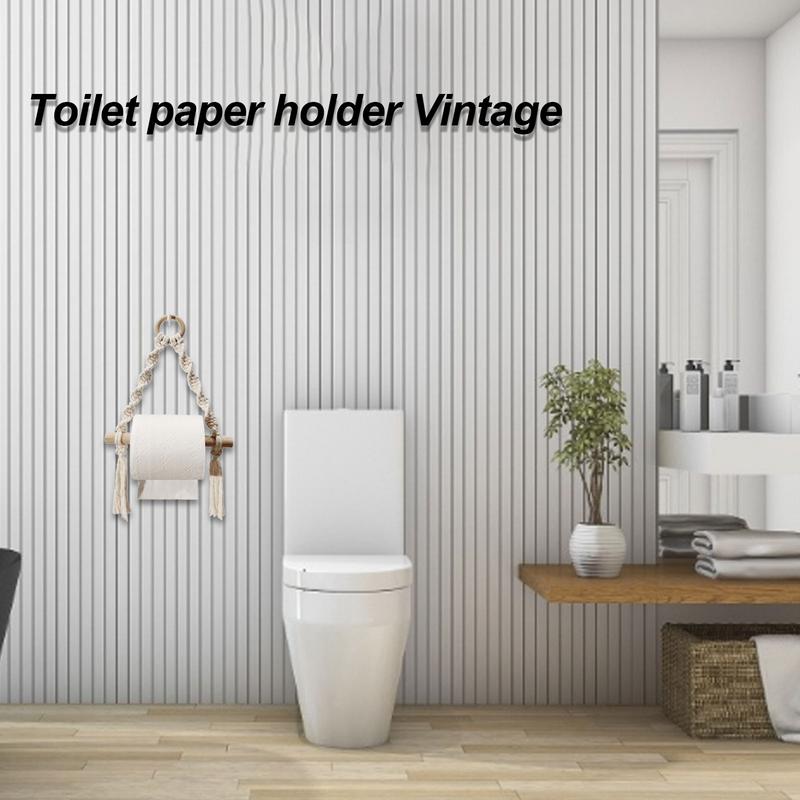 Hand Woven Wooden Toilet Paper - огляд і ціна Home Bathroom Paper Towel Dispenser