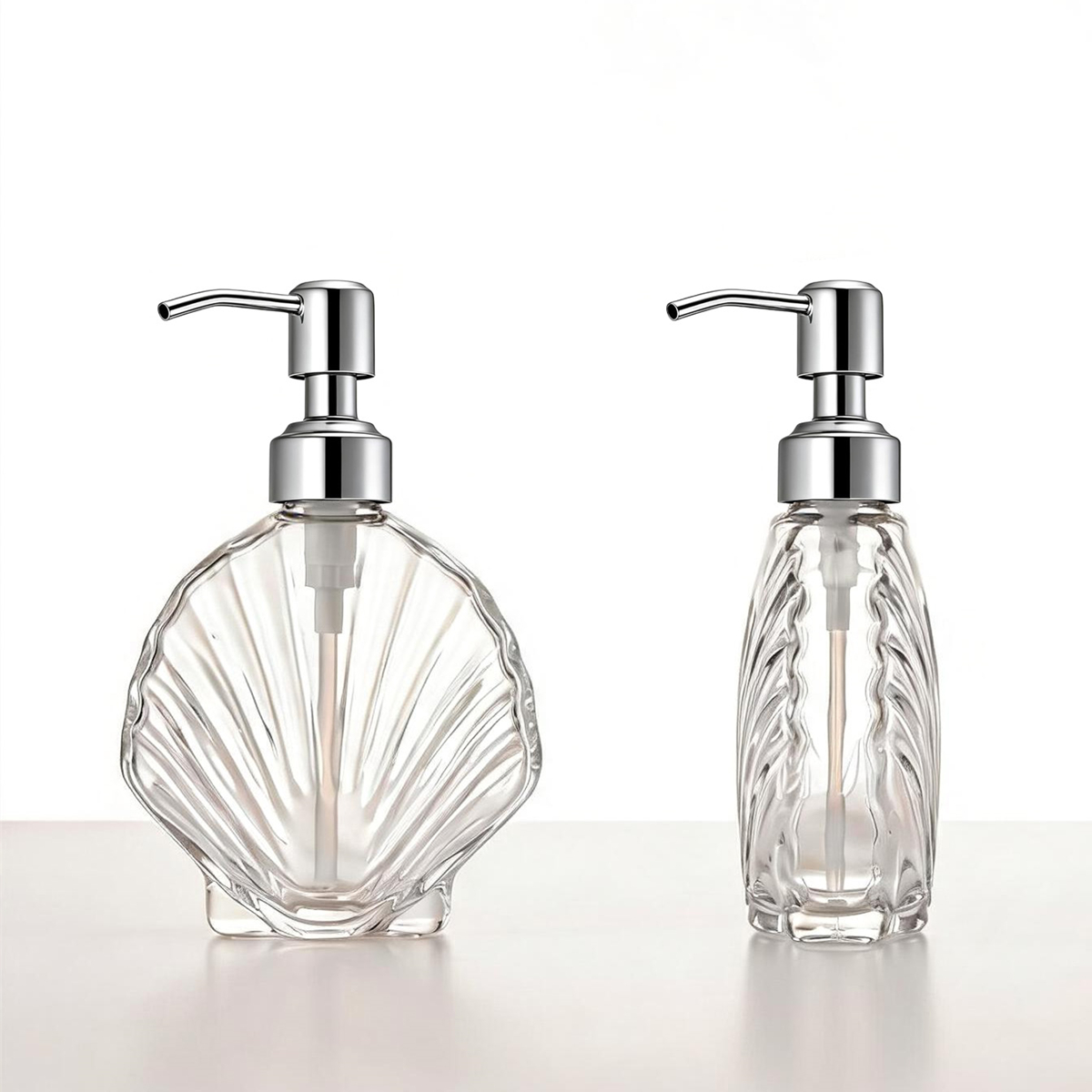 Decorative Seashell Glass Soap - огляд і ціна Soap Dispenser Pump