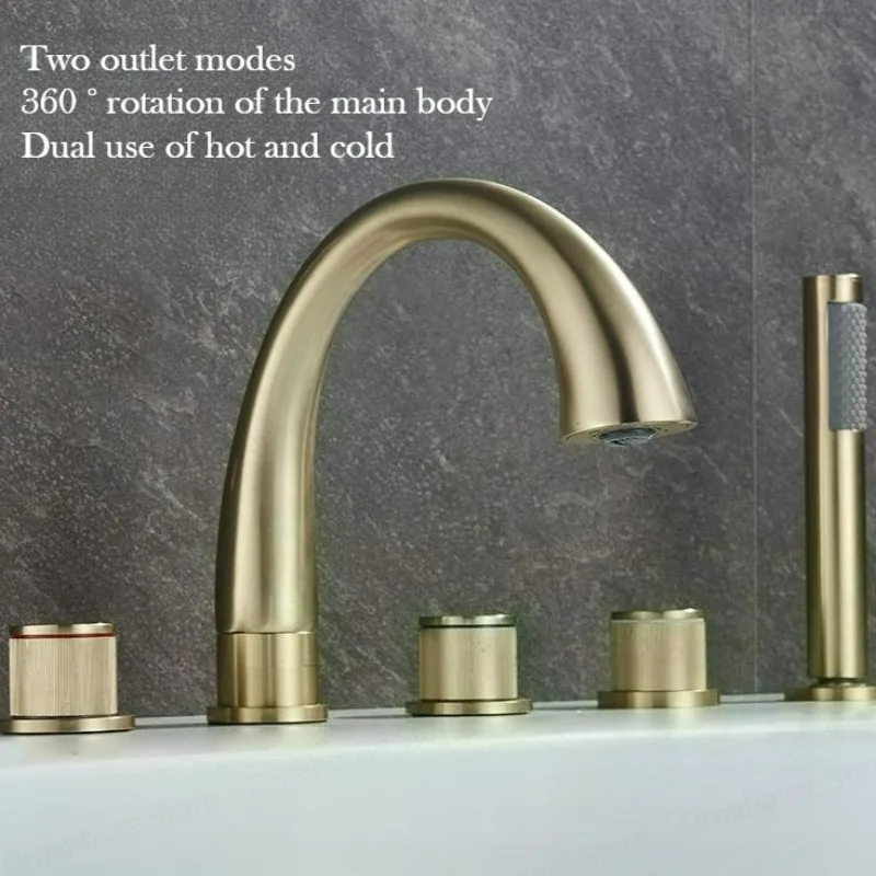 Brushed Gold Bathroom Faucet w - огляд і ціна Home Bathroom Tub