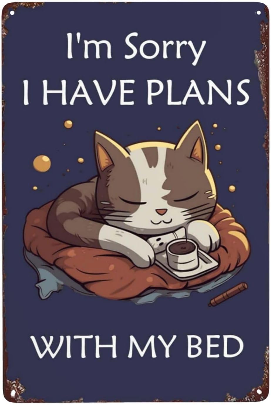 Apology Cat Metal Poster 8X12I - огляд і ціна Home Bathroom Plan