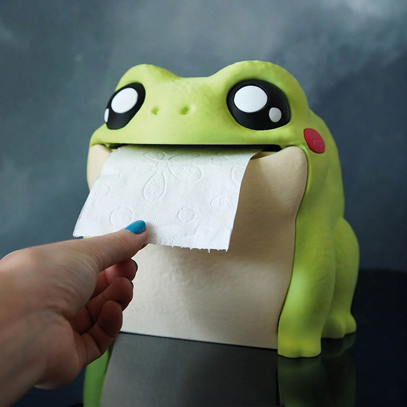 Funny Frog Tissue Box Portable - огляд і ціна Home Bathroom Paper Towel Dispenser