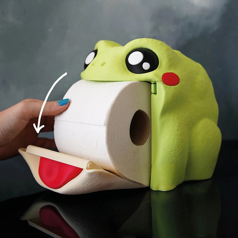 Funny Frog Tissue Box Portable - огляд і ціна Home Bathroom Paper Towel Dispenser
