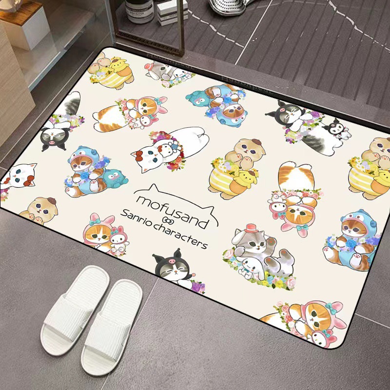 Mofusand Cartoon Diatom Mud Ab - огляд і ціна Home Bathroom Rugs
