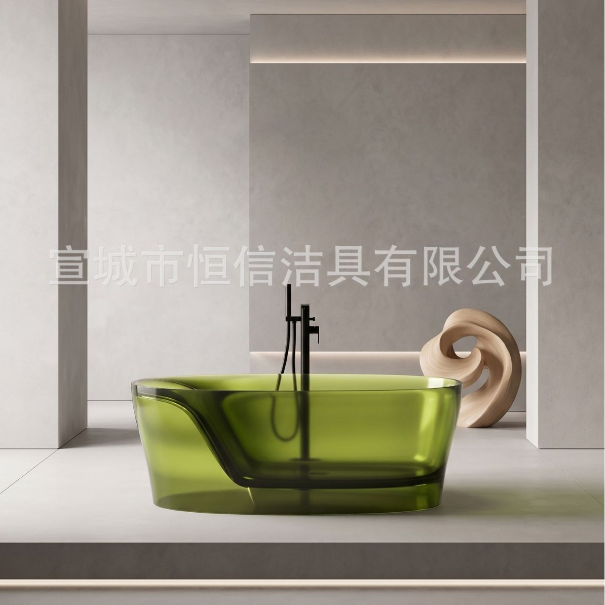 Transparent Freestanding Resin - огляд і ціна Home Bathroom Tub