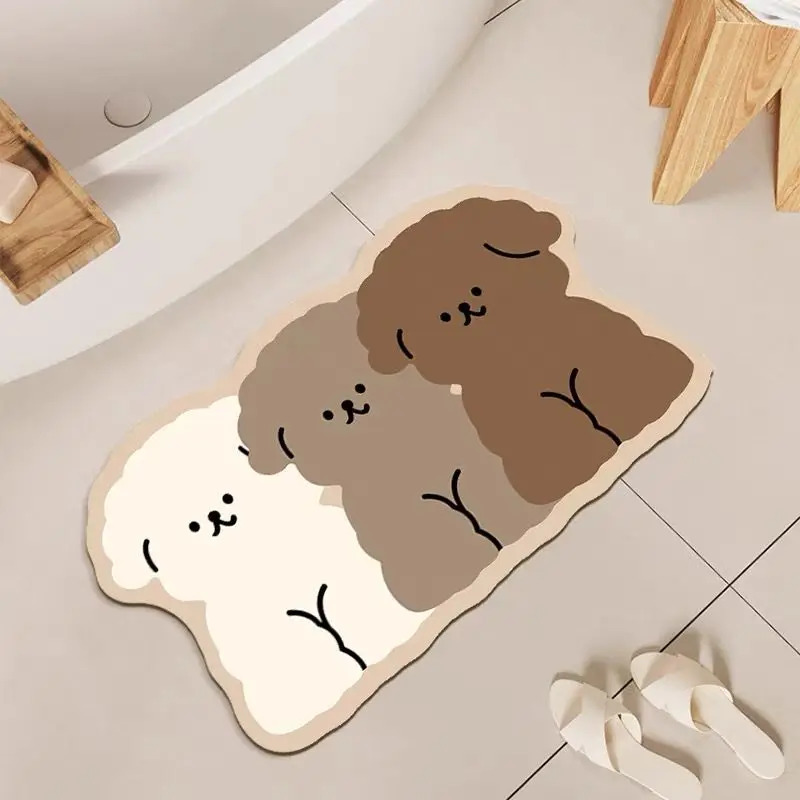 VIKAMA cute dog shaped bathroo - огляд і ціна Zara Home Bathroom Rug