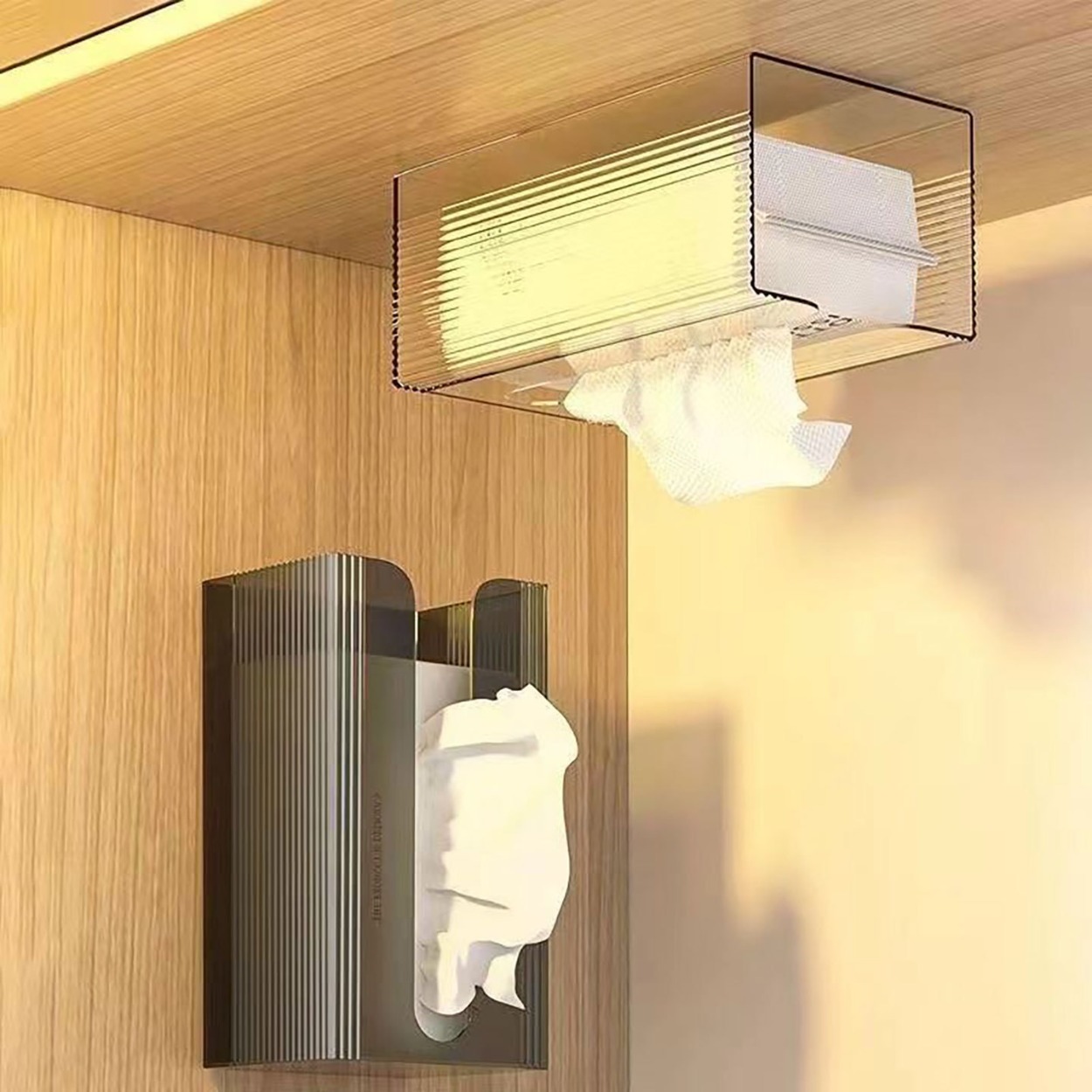 Acrylic Tissue Box Holder Tran - огляд і ціна Home Bathroom Paper Towel Dispenser